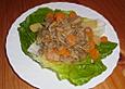 Lauwarmer Linsen - Ingwer Salat