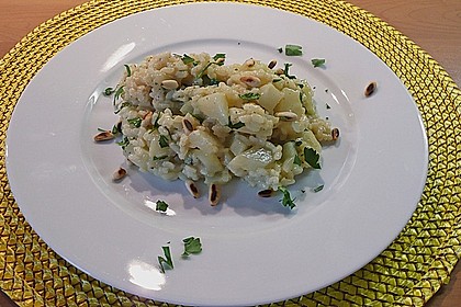 Kohlrabi - Risotto mit Pinienkernen