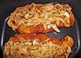 Zwiebelschnitzel aus der Pfanne