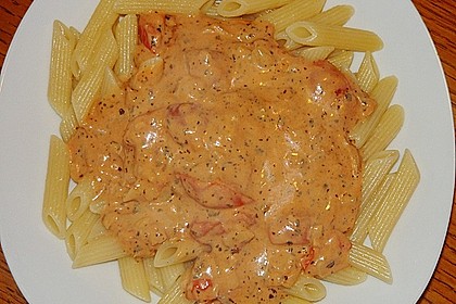 Spaghetti mit einer Tomaten - Brunch - Sauce 3