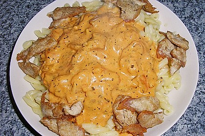 Spaghetti mit einer Tomaten - Brunch - Sauce 6