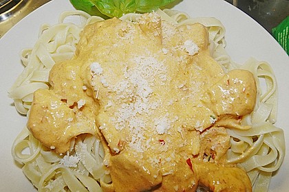 Spaghetti mit einer Tomaten - Brunch - Sauce 8