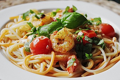 Spaghetti mit einer Tomaten - Brunch - Sauce 11
