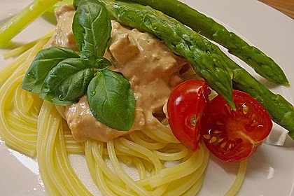 Spaghetti mit einer Tomaten - Brunch - Sauce 14