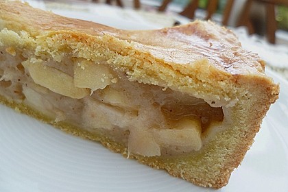Apple - Birnen Pie mit einer M&uuml;rbeteigdecke 3