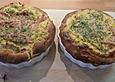Lauch - Schinkenpizza