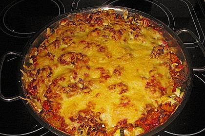 Mein Nudelauflauf mit Zucchini und Schafsk&auml;se