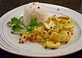 Roros exotisch - sahniger Currytopf mit roten Pfefferbeeren