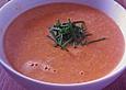 Nat&uuml;rliche leichte Tomatensuppe mit Ei