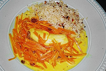 Möhren - Bananen - Ragout mit Nussreis 8