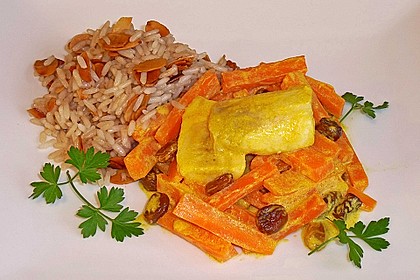 Möhren - Bananen - Ragout mit Nussreis 1