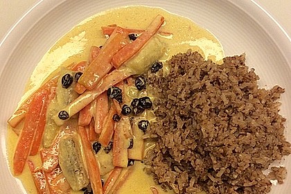 Möhren - Bananen - Ragout mit Nussreis 13
