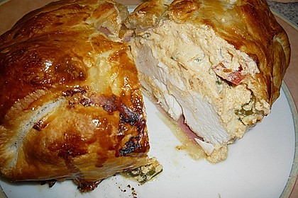 Saftige H&auml;hnchenbrust im Bl&auml;tterteig 6
