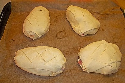 Saftige H&auml;hnchenbrust im Bl&auml;tterteig 20