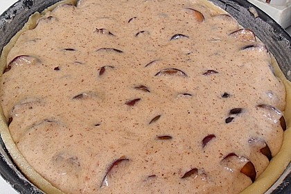 Zwetschgenkuchen mit Guss 1