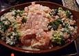 Lachsgratin mit Shrimps