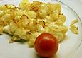 Kartoffel - Nudel - Gratin mit geschm&auml;lzten Zwiebeln