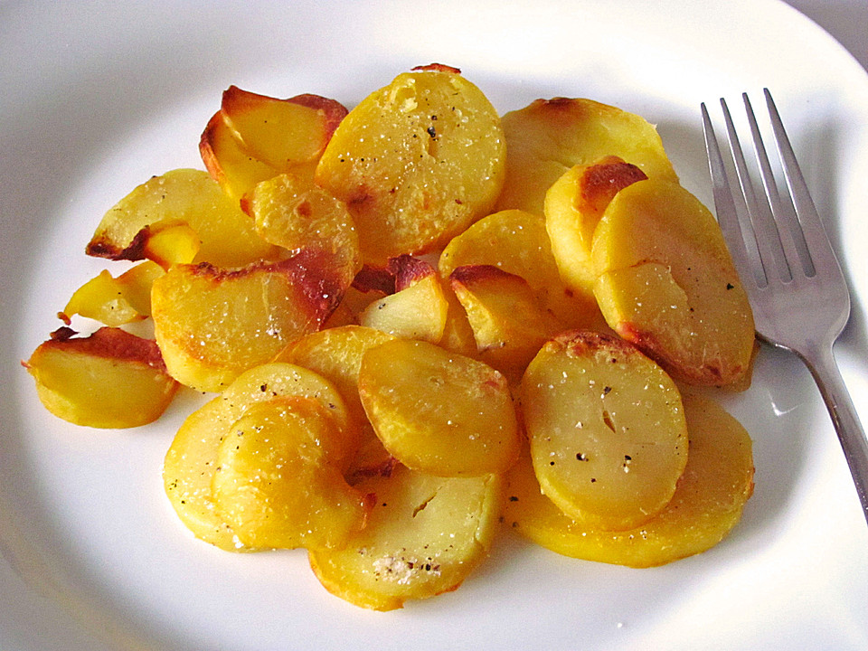 Bratkartoffeln - ohne Fett (Rezept mit Bild) von Vollwert-Drauf ...