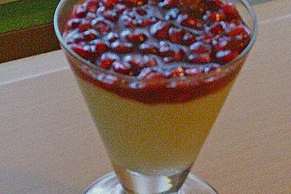 Mandel - Hirsepudding mit Fruchtso&szlig;e