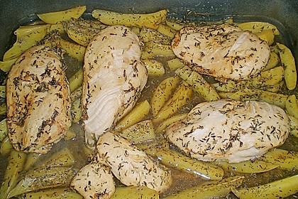 Knoblauch - Kr&auml;uter - Huhn mit Rosmarinkartoffeln und Gem&uuml;se 5