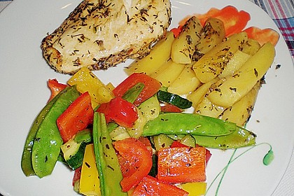 Knoblauch - Kr&auml;uter - Huhn mit Rosmarinkartoffeln und Gem&uuml;se 7