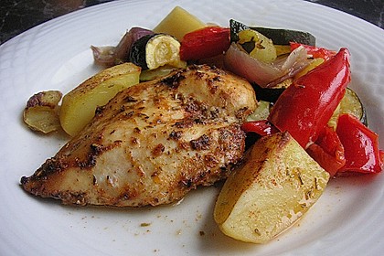 Knoblauch - Kr&auml;uter - Huhn mit Rosmarinkartoffeln und Gem&uuml;se 11