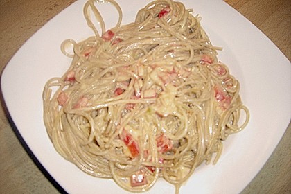 Schnelle Paprikasauce zu Spaghetti