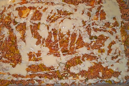 Lasagne mit Hackfleisch und Porree 3