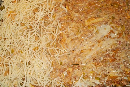 Lasagne mit Hackfleisch und Porree 4