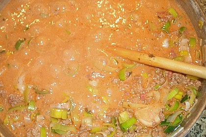 Lasagne mit Hackfleisch und Porree 5