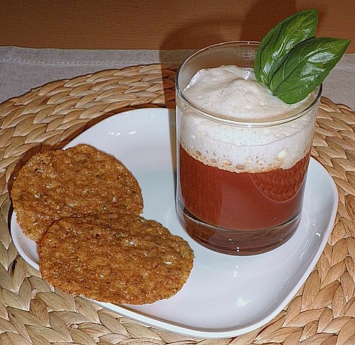 Tomatensuppe 'Caprese im Glas' (Rezept mit Bild) von