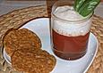 Tomatensuppe 'Caprese im Glas'