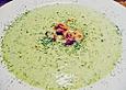 Gurken - Dill Suppe mit Garnelen