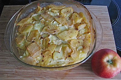 Kartoffel-Apfel-Auflauf mit Camembert 6