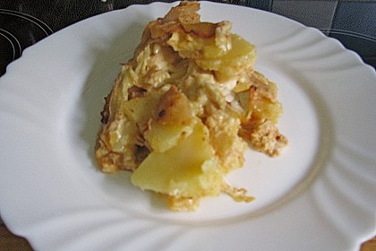 Kartoffel-Apfel-Auflauf mit Camembert 9