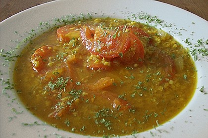 Indische Rote Linsen - Suppe