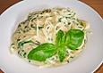 Spaghetti mit Rucolaso&szlig;e