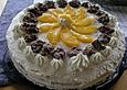 Schoko Crossie - Torte mit Pfirsich