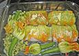 Ofengegarter Fisch mit Zucchinibl&uuml;ten