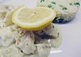 Rotbarschfilet in Sahne - Senf - Sauce mit Erbsenreis
