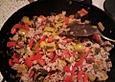 Nudel - Lauchzwiebel - Paprika - Mix