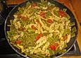 Mediterrane Bohnen - Nudelpfanne