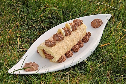 Bananensplit - Biskuitrolle 8