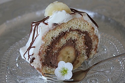 Bananensplit - Biskuitrolle 1
