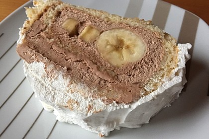 Bananensplit - Biskuitrolle 3