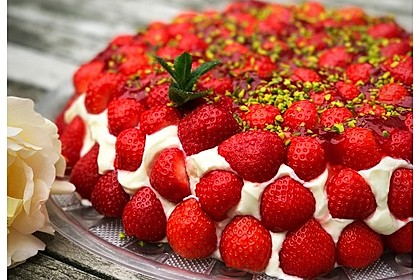 Mascarpone - Erdbeerkuchen