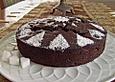 Schokoladenkuchen mit Birnen