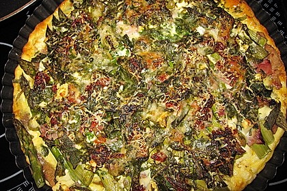 Spargel - Bärlauch Quiche 3