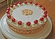 K&auml;sesahnetorte mit Kirschen