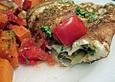 Omelette mit K&uuml;rbis - Tomatengem&uuml;se